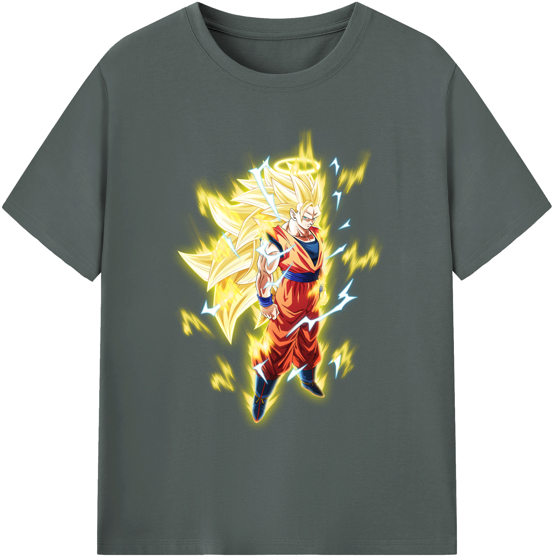 （画像用） ドラゴンボール 孫悟空（そん ごくう）Son Goku カカロット DRAGON BALL Kakarotto 綿100％ メンズ半袖Tシャツ｜肌触りやわらか＆通気性